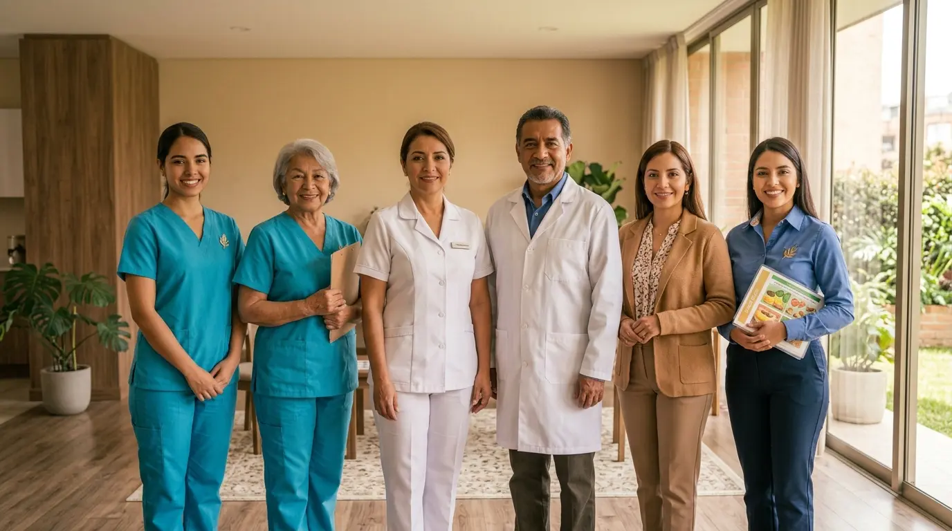 Equipo interdisciplinario de enfermería, medicina, psicología y nutrición de Casaviva Hogares Geriátricos